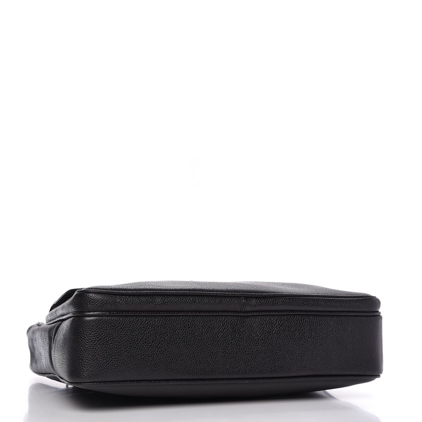 Caviar Flap Shoulder Bag Black