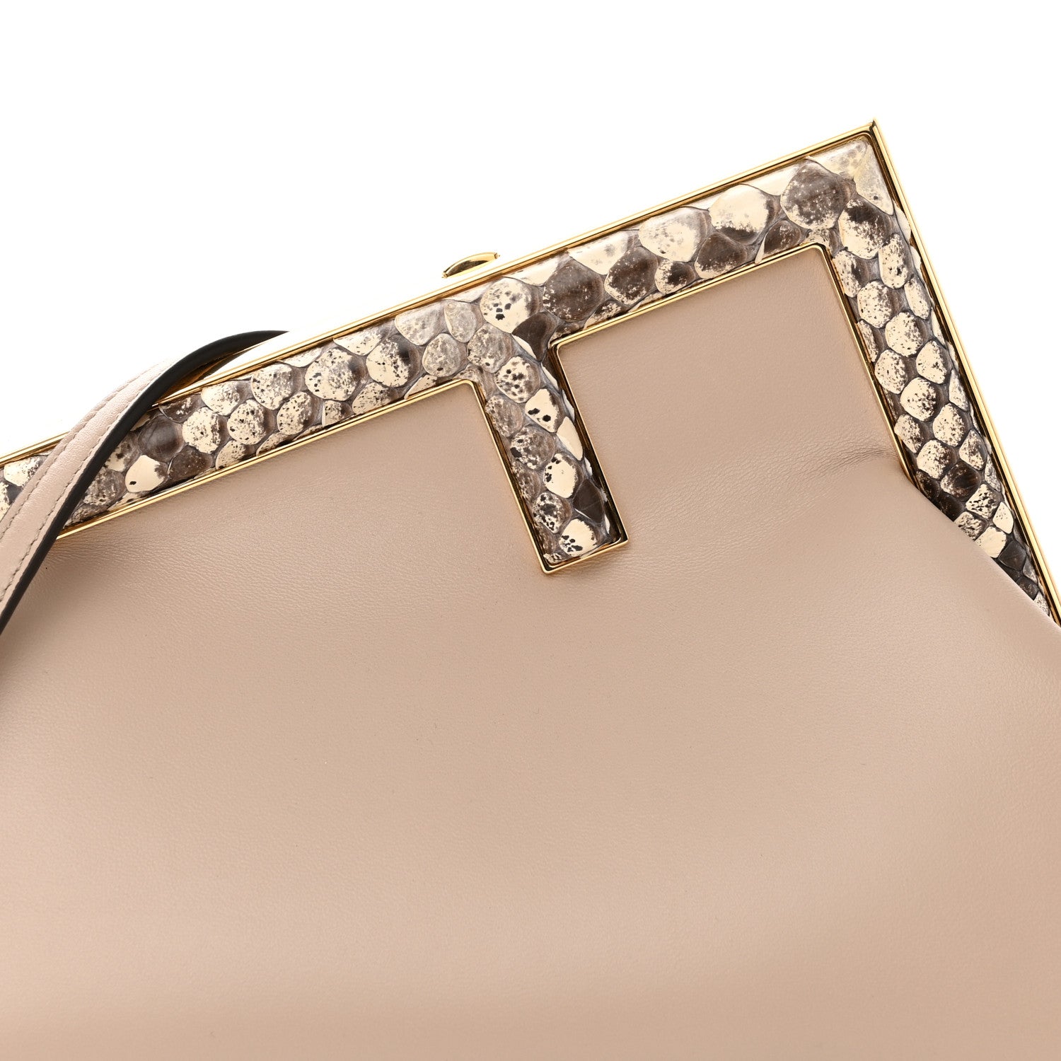 Fendi Shiny Nappa Snakeskin Small Fendi First Nuvola Roccia 8 of 12