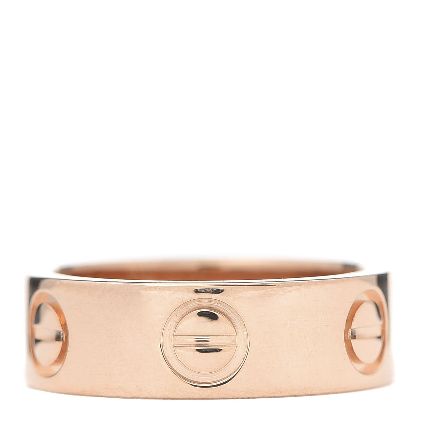 18K Pink Gold 5.5mm LOVE Ring 46 3.75