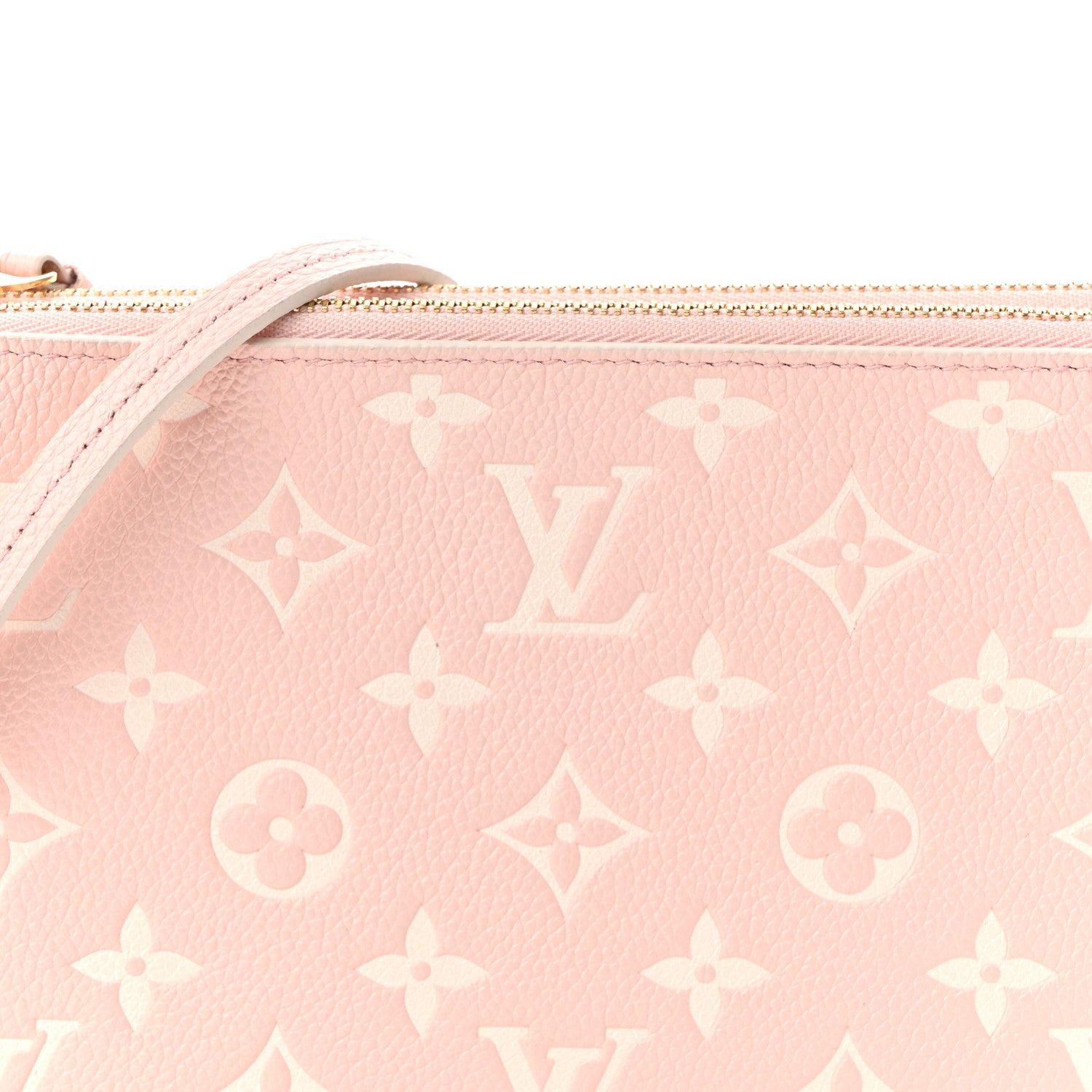Louis Vuitton Empreinte Monogram Double Zip Pochette Rose 1888091