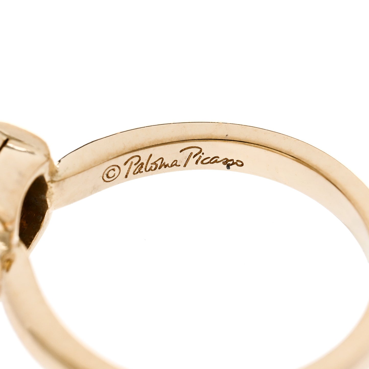 18K Yellow Gold Diamond 7mm Paloma Picasso Sugar Stacks Ring 52 6