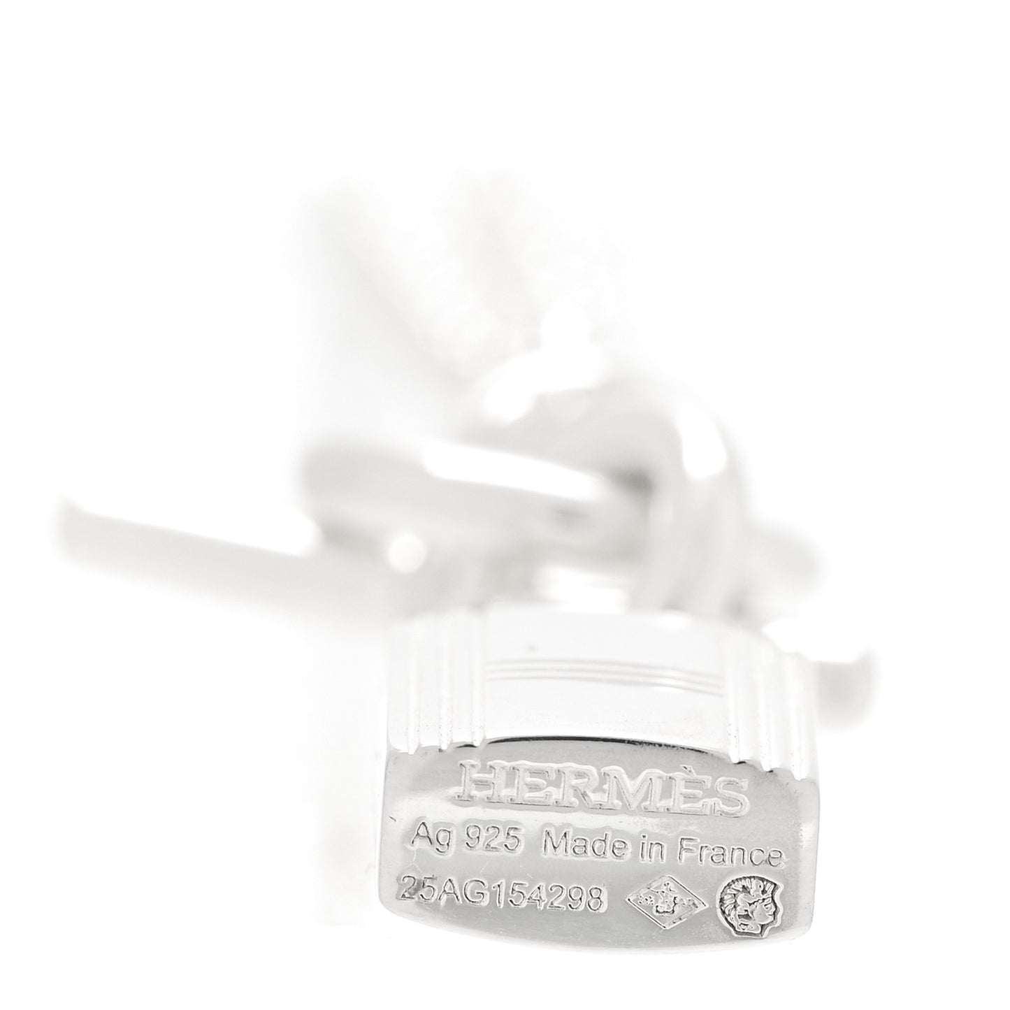 Sterling Silver Cadenas Kelly Lock Pendant Necklace