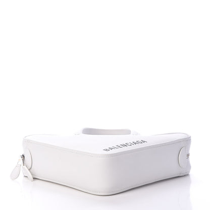 Balenciaga Calfskin XS Triangle Chain Duffle White 4 of 10