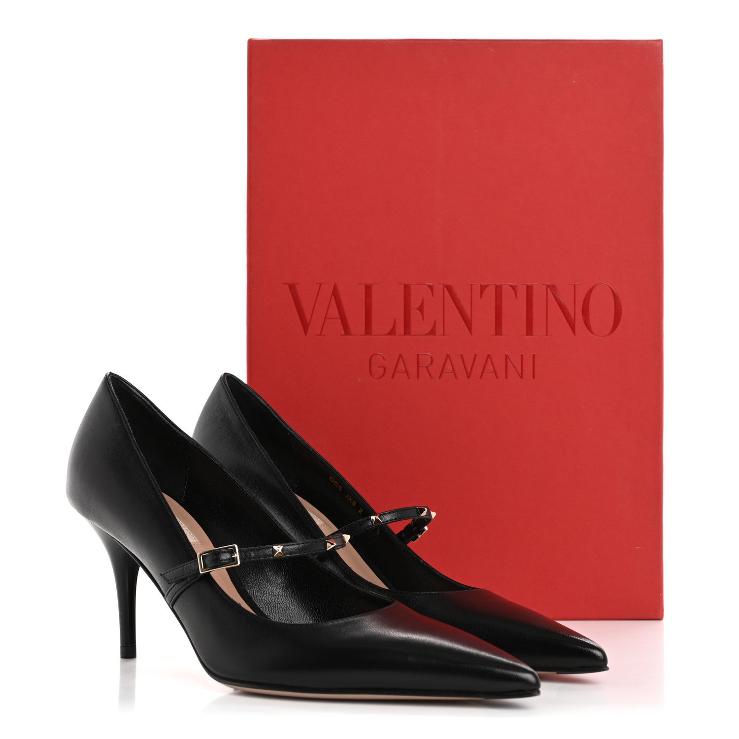 Valentino Garavani Nappa Rockstud Wispy Mary Jane 80mm Pumps 35.5 Black 10 of 10