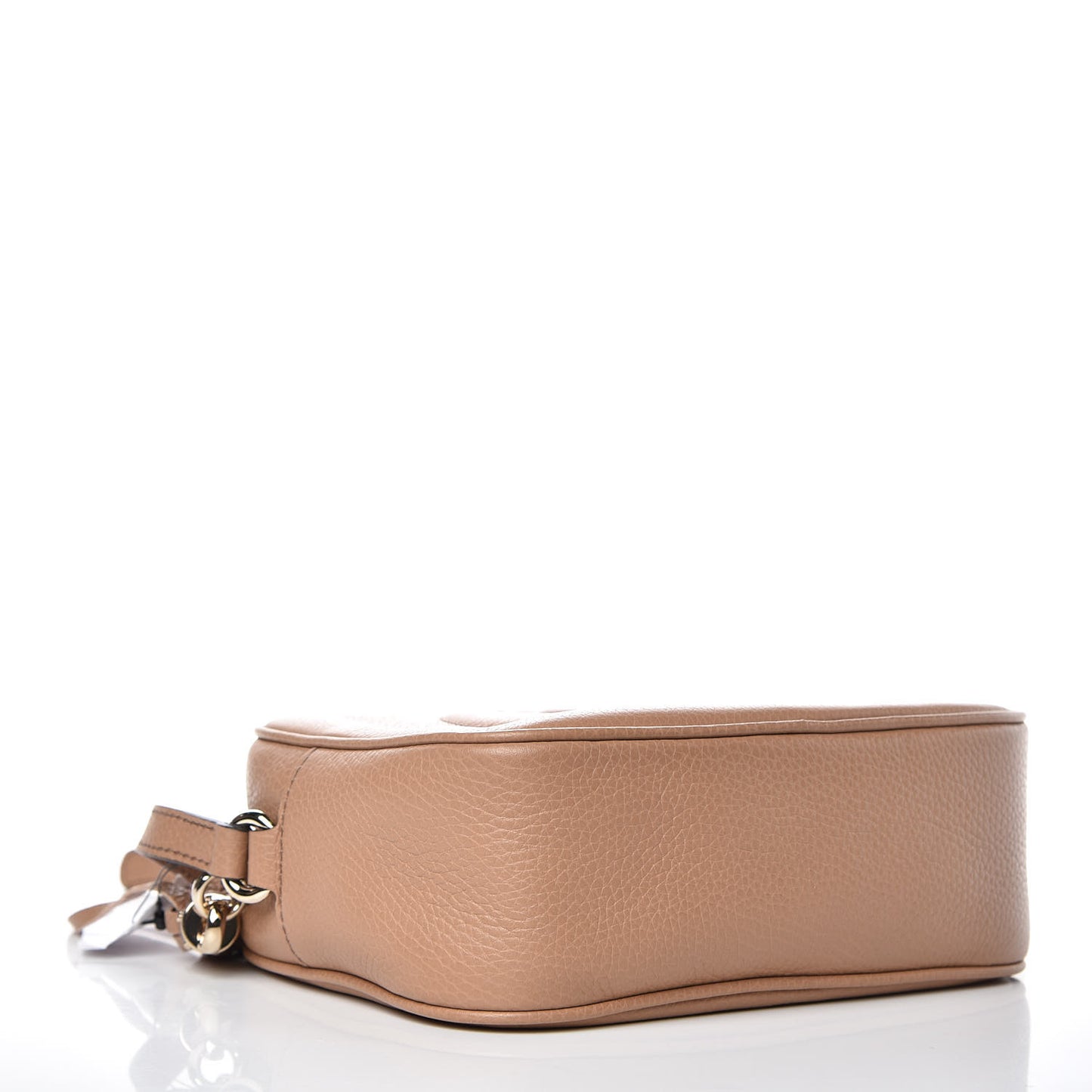 Pebbled Calfskin Small Soho Disco Bag Camelia