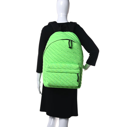 Balenciaga Canvas Matelasse Explorer Backpack Neon Green 2 of 10