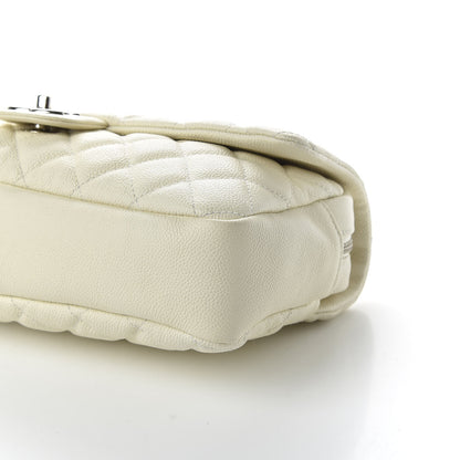 Chanel Caviar Quilted Jumbo Easy Flap Dark White 9 of 11