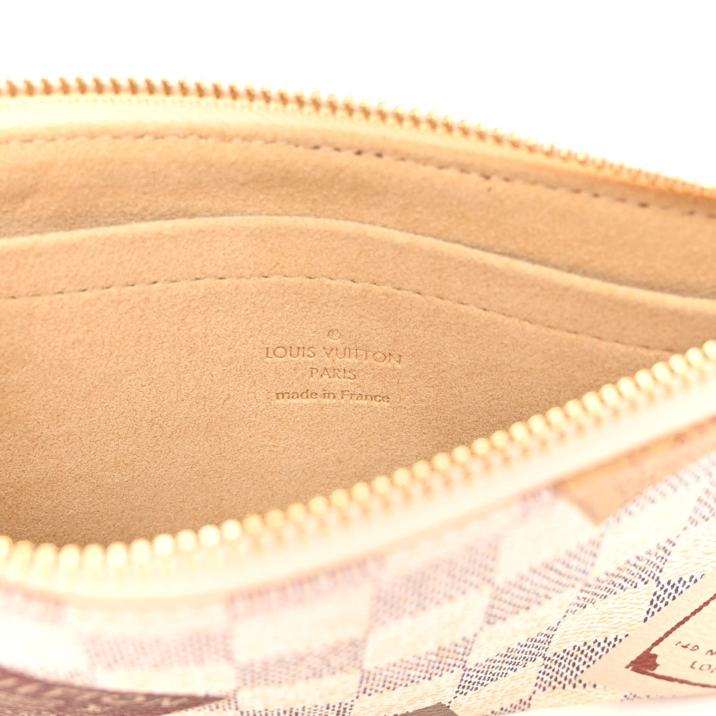 Damier Azur Trunks Labels Pochette Milla MM