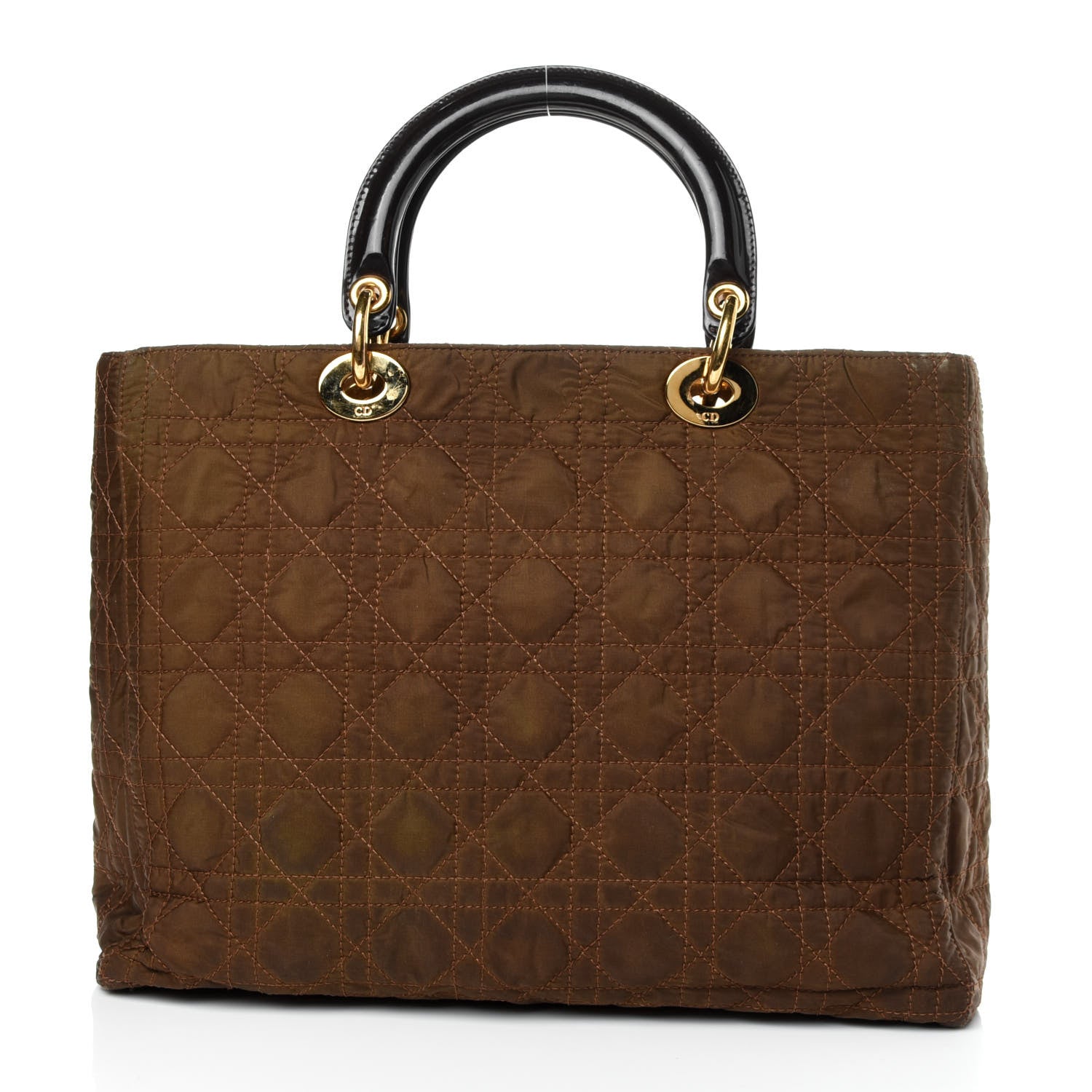 Christian Dior Nylon Cannage Medium Lady Dior Brown 2 of 7