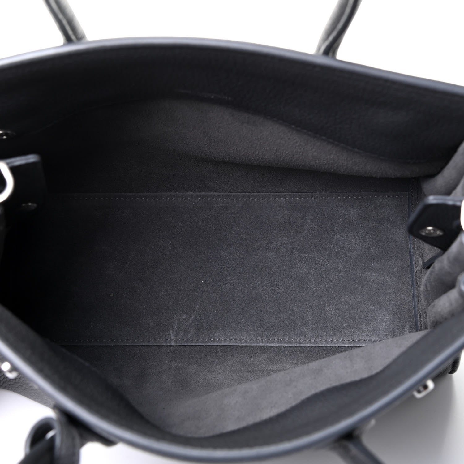 Saint Laurent Grained Calfskin Baby Sac De Jour Souple Coal 4 of 4