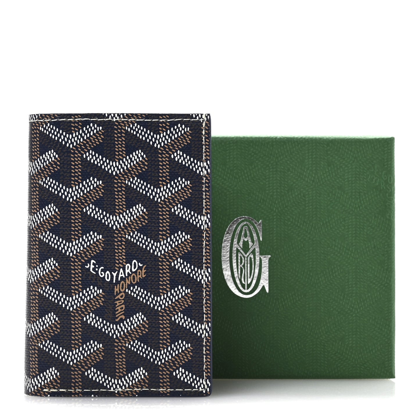 Goyardine Saint Pierre Card Holder Navy