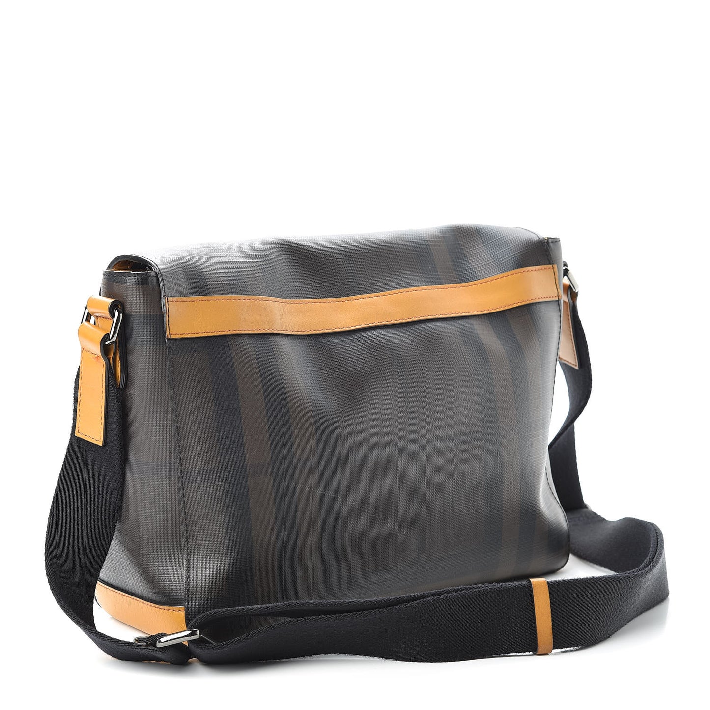 Smoked Check Medium Messenger Bag Brown