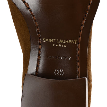 Saint Laurent Suede Calfskin Mens Wyatt Chelsea Boots 42.5 Land 7 of 9