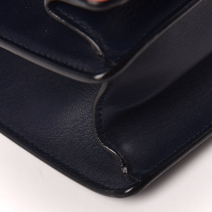Gucci Moon Calfskin Bamboo Web Medium Dionysus Top Handle Bag Blue Emerald Hibiscus Red 9 of 14
