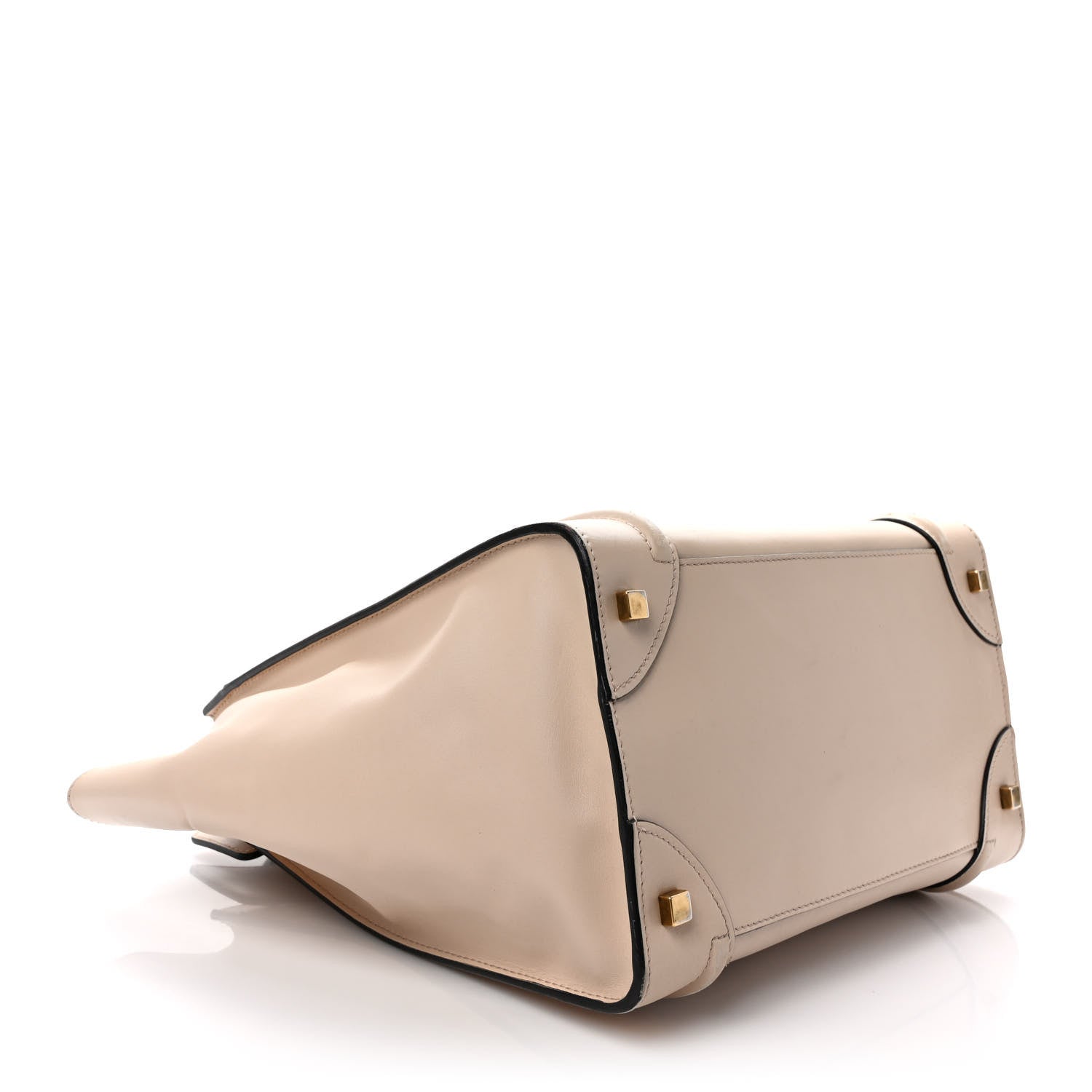 Celine Satin Calfskin Mini Bi-Color Luggage Powder Black 4 of 11