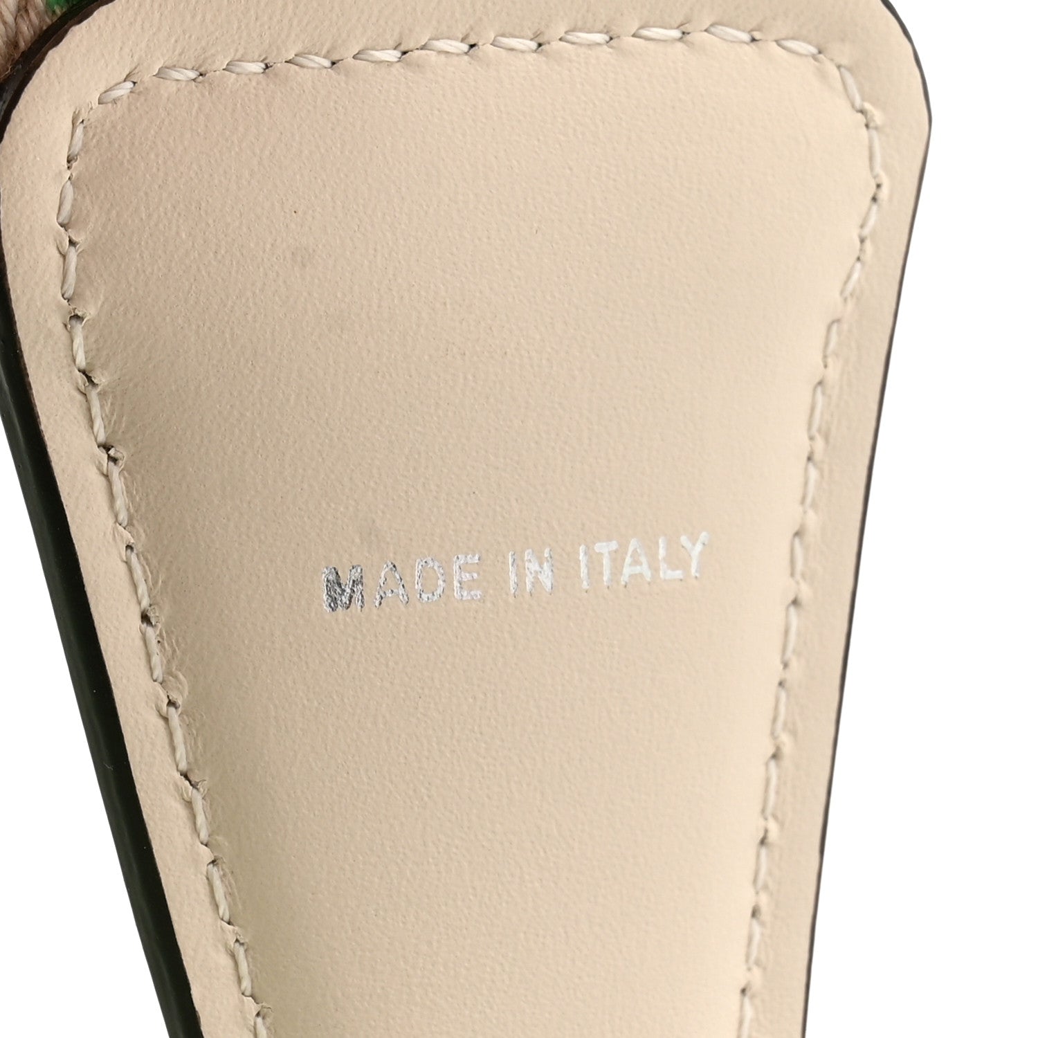 Fendi Jacquard Ribbon Vitello King FF Bi-Color Intreccio Adjustable Strap You Nuvola Edamame 4 of 4
