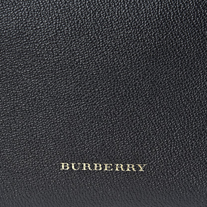 Burberry Soft Grain Calfskin House Check Small Helmsley Crossbody Black 8 of 10