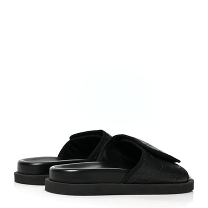 Louis Vuitton X NBA Calfskin Monogram Embossed Miami Mule 11 Black 4 of 7