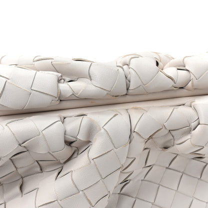 Bottega Veneta Nappa Maxi Intrecciato The Pouch Oversized Clutch Chalk 10 of 10