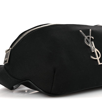 Saint Laurent Canvas Monogram Belt Bag Black 8 of 10