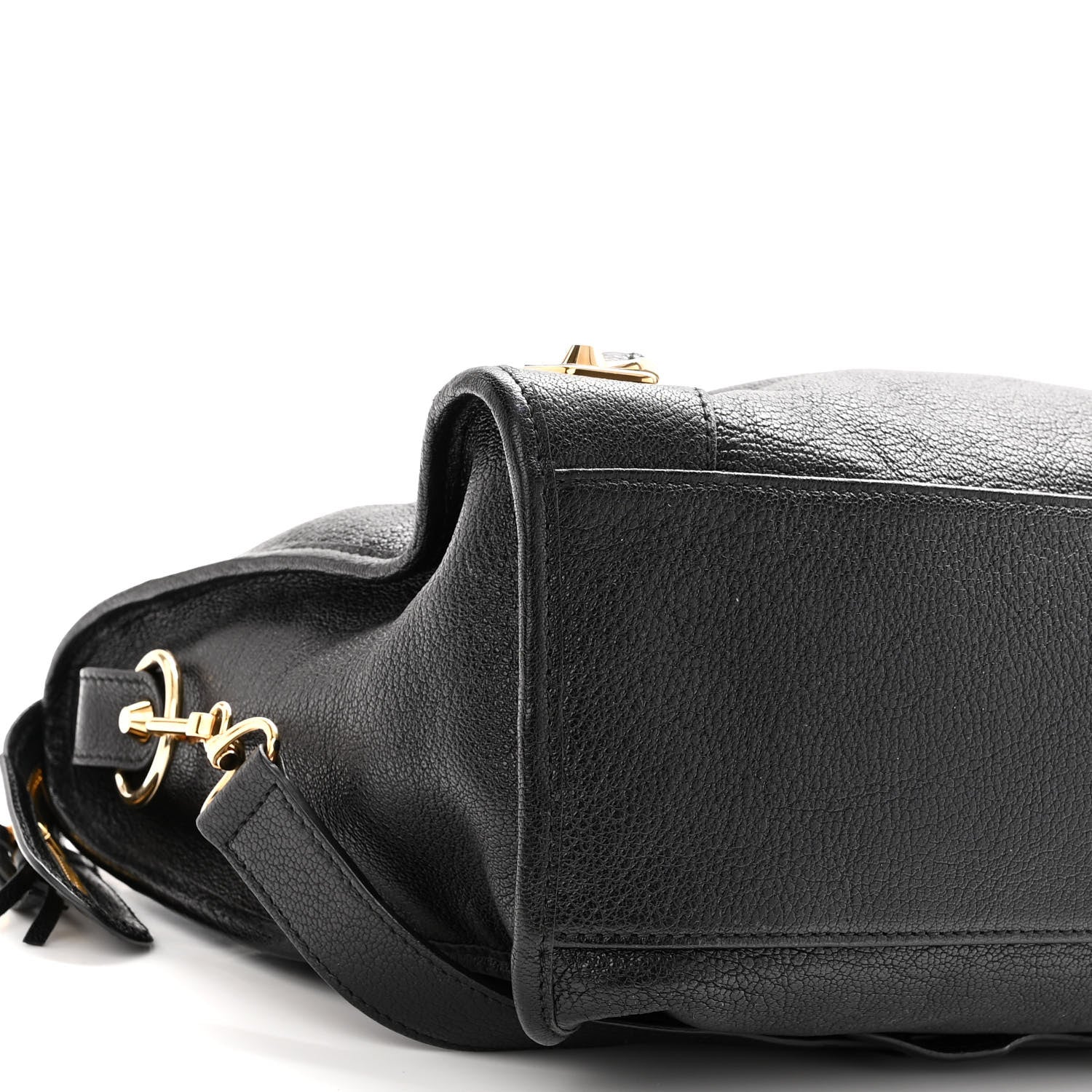 Balenciaga Chevre Gold Metallic Edge Hardware City Black 9 of 14