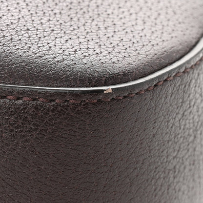 Gucci Textured Calfskin Web Small Webby Bee Shoulder Bag Brown Coffee 11 of 18