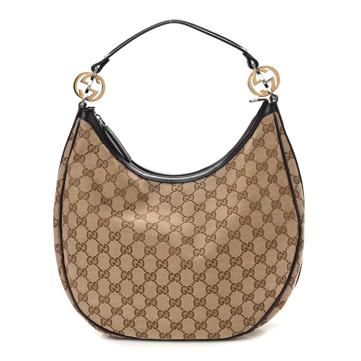 Monogram Medium GG Twins Hobo Dark Brown