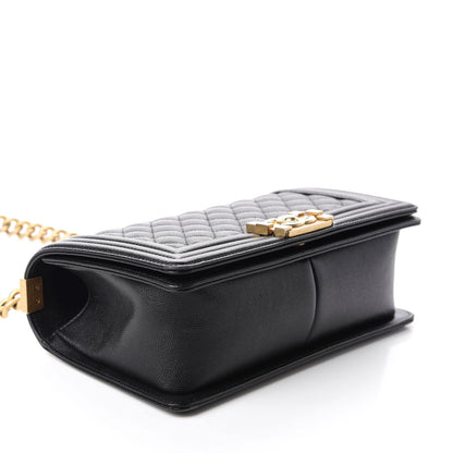 Chanel Caviar Quilted Medium Boy Flap Black 4 of 11