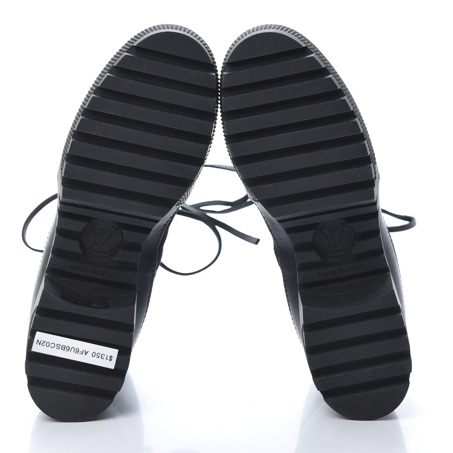 Louis Vuitton Suede Calfskin Monogram LV Black Heart Laureate Platform Desert Boots 35.5 Black 5 of 6