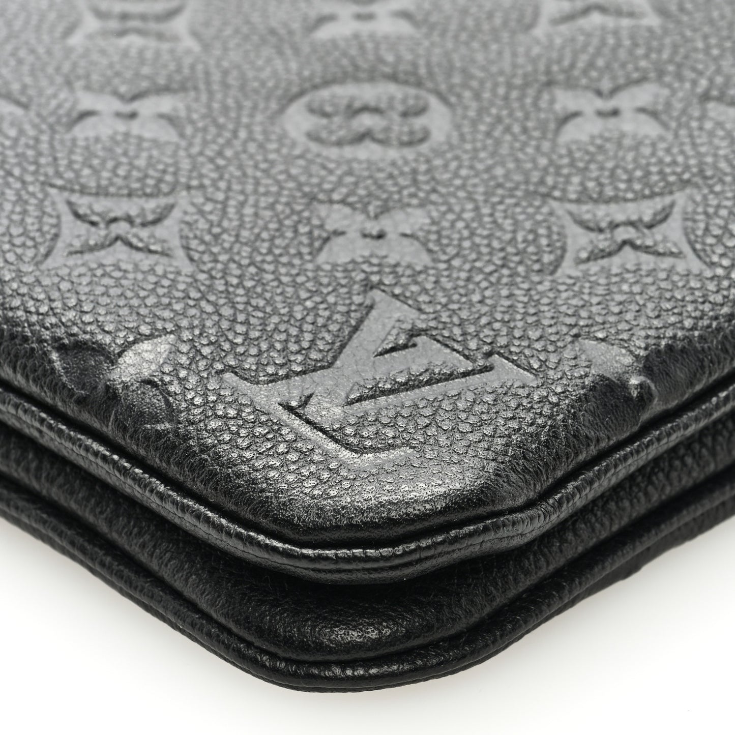 Empreinte Double Zip Pochette Black