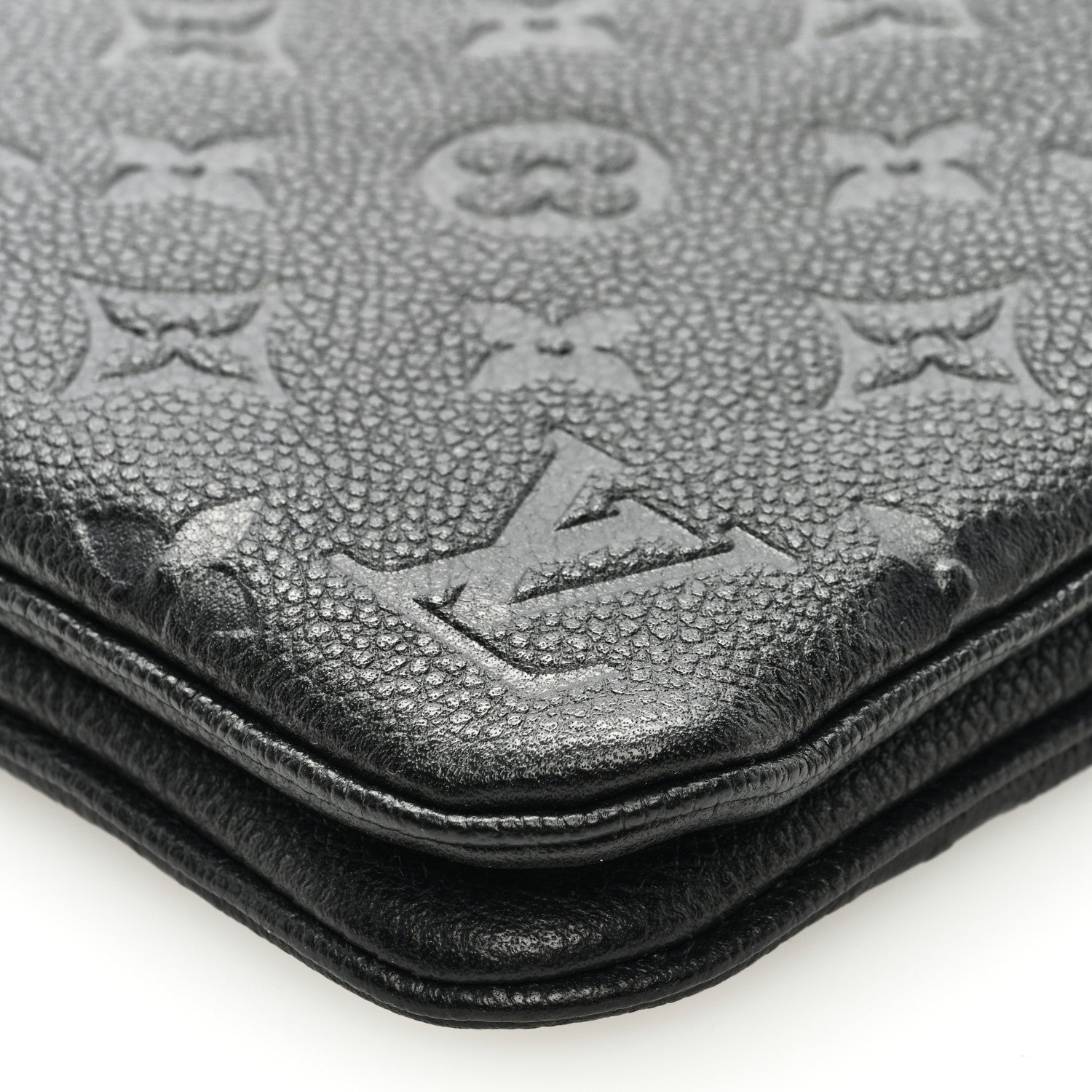 Louis Vuitton Empreinte Double Zip Pochette Black 9 of 9