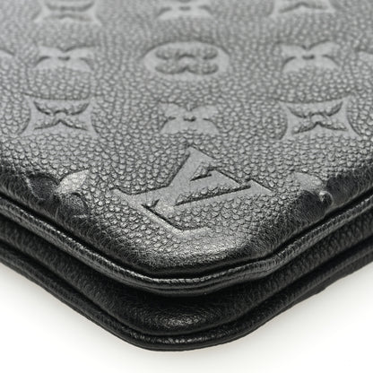 Louis Vuitton Empreinte Double Zip Pochette Black 9 of 9