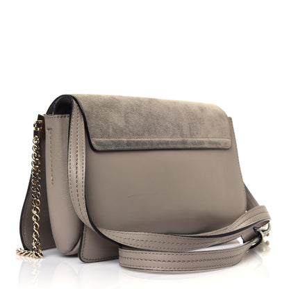 Chloe Suede Calfskin Small Faye Shoulder Bag Motty Grey 2 of 11