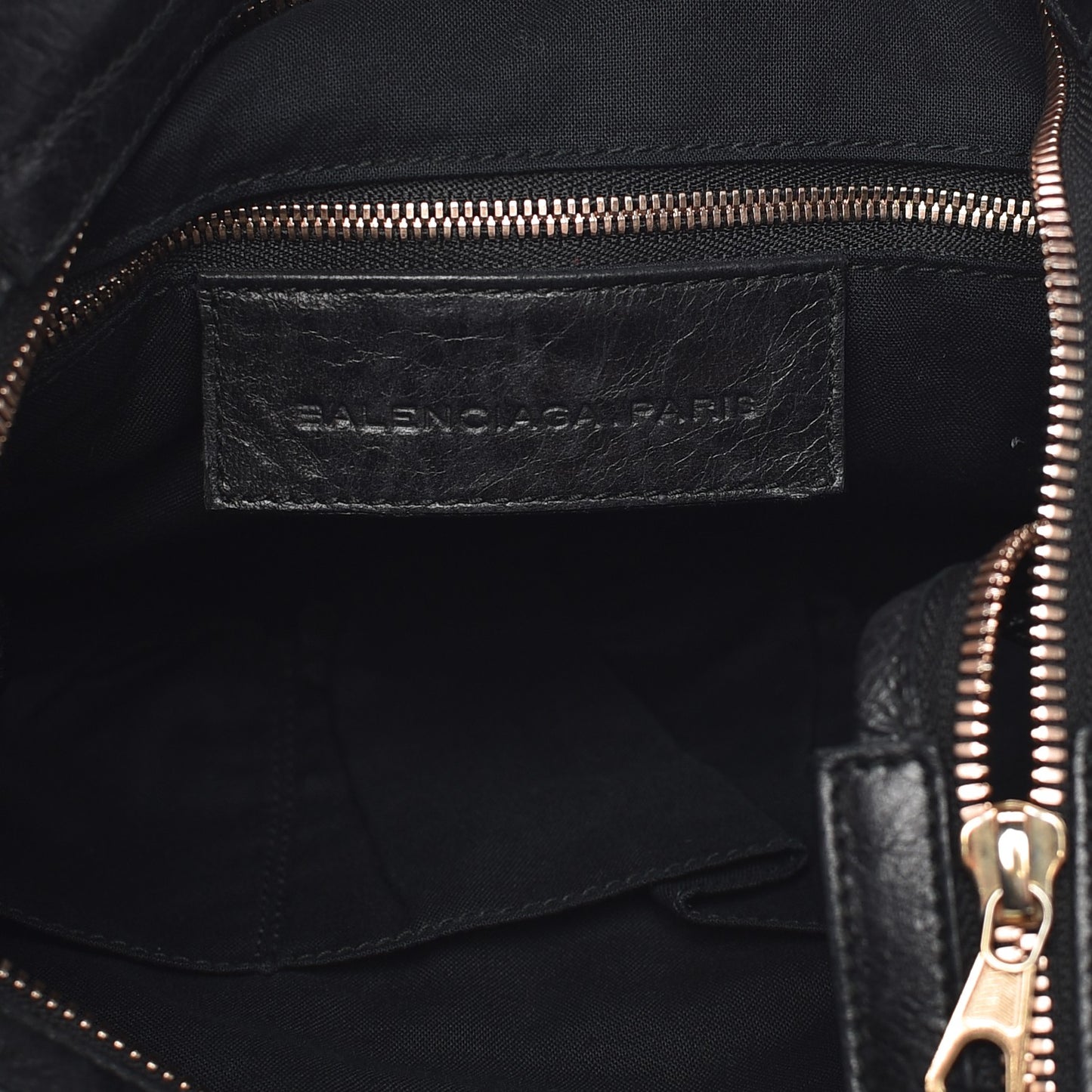 Agneau Giant 12 Rose Gold Hardware Town Black