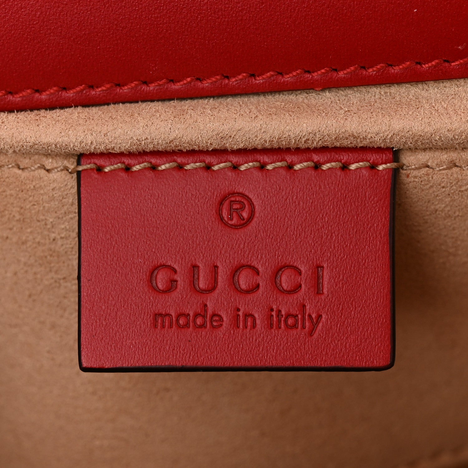 Gucci Guccissima Small Padlock Shoulder Bag Hibiscus Red 6 of 15