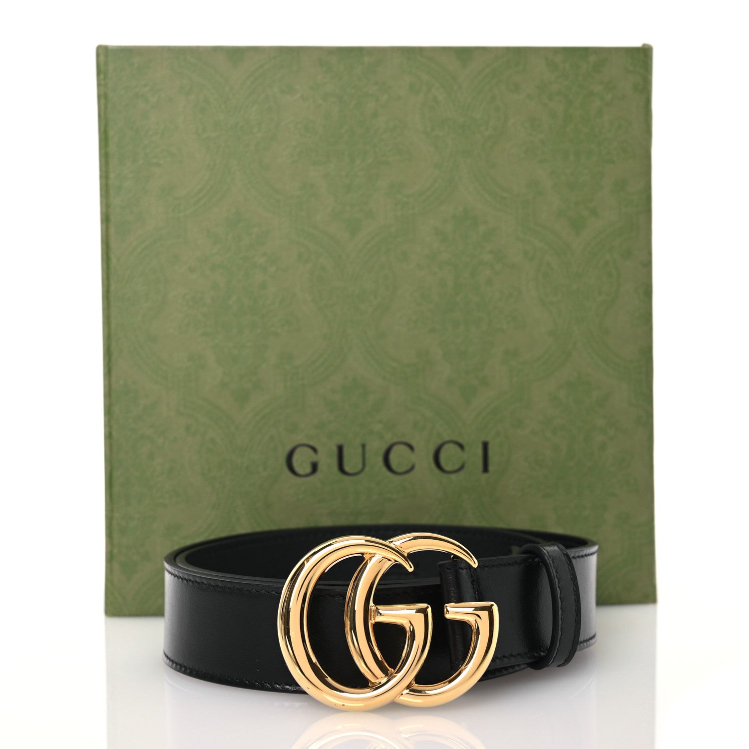 Gucci Calfskin Double G 30mm Belt 75 30 Black 7 of 7
