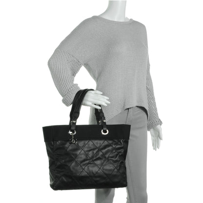 Chanel Coated Canvas Large Paris Biarritz Tote Black 2 of 8