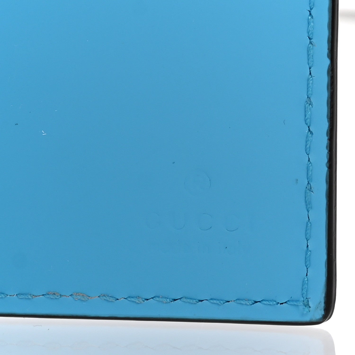 Gucci Rubber Effect GG Embossed Bi-Fold Wallet Bright Splash 6 of 7