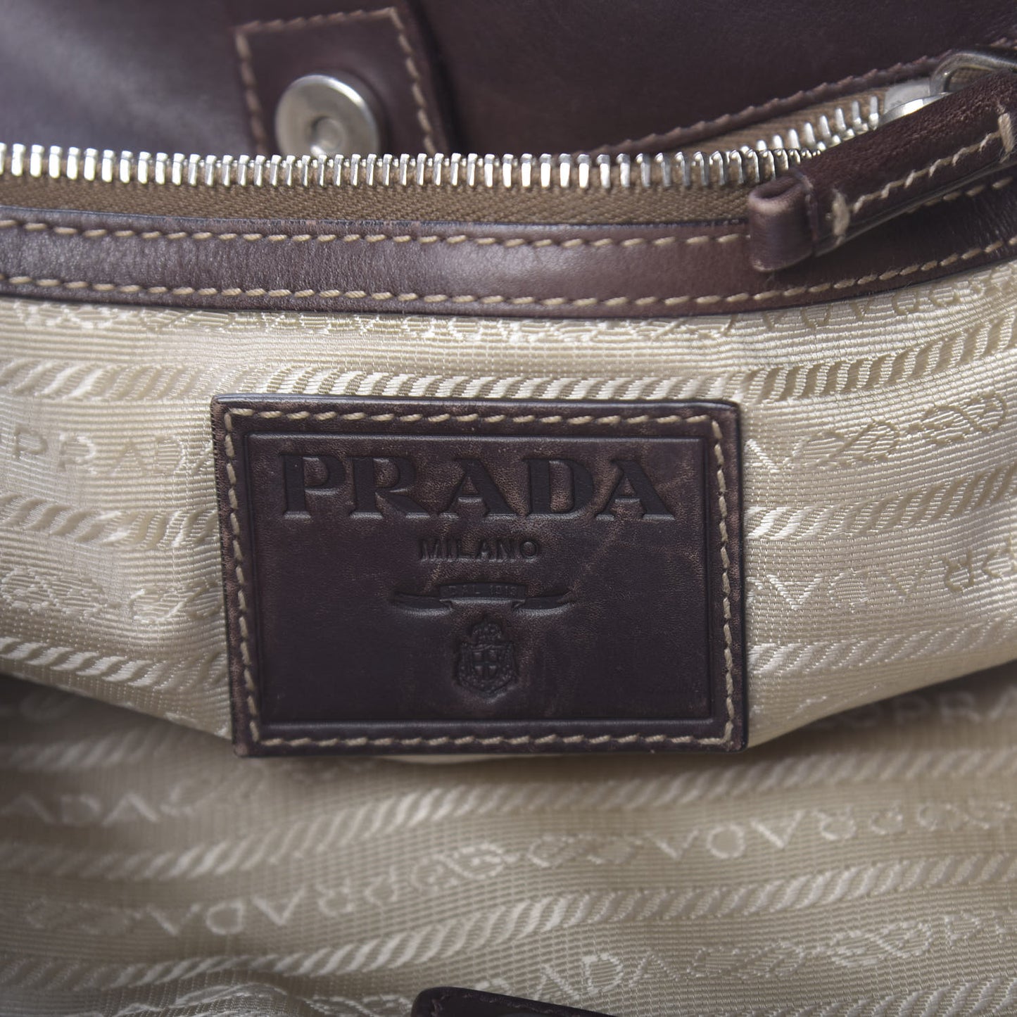 Jacquard Logo Hobo Corda Bruciato