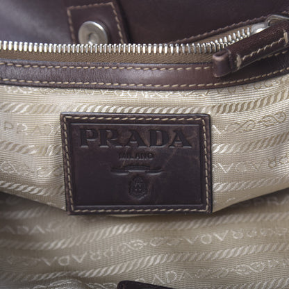 Prada Jacquard Logo Hobo Corda Bruciato 6 of 17