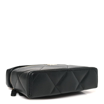 Chanel Caviar Quilted Top Handle Slim Vanity With Chain Black 4 of 11