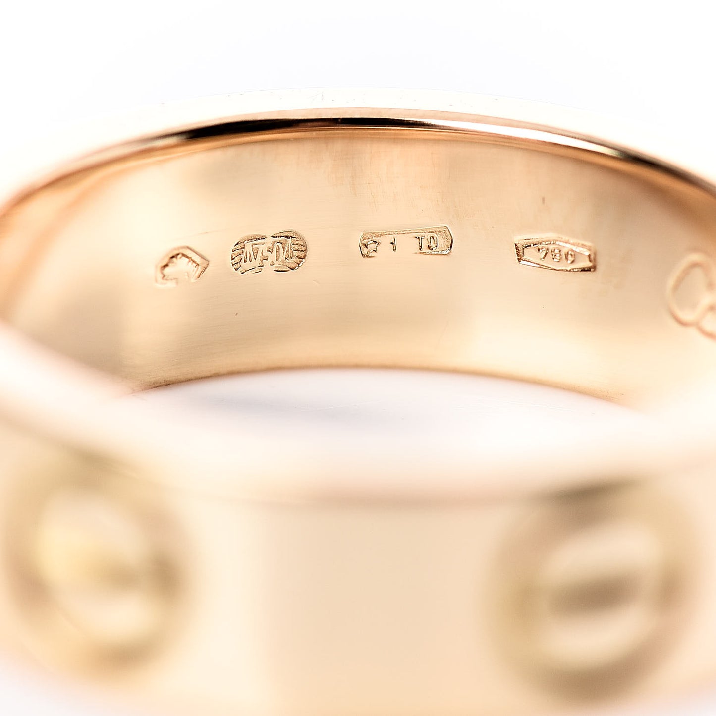 18K Yellow Gold 5.5mm LOVE Ring 49 4.75