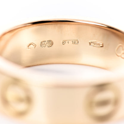 Cartier 18K Yellow Gold 5.5mm LOVE Ring 49 4.75 5 of 5