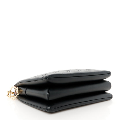 Louis Vuitton Lambskin Embossed Monogram Coussin PM Black 4 of 12