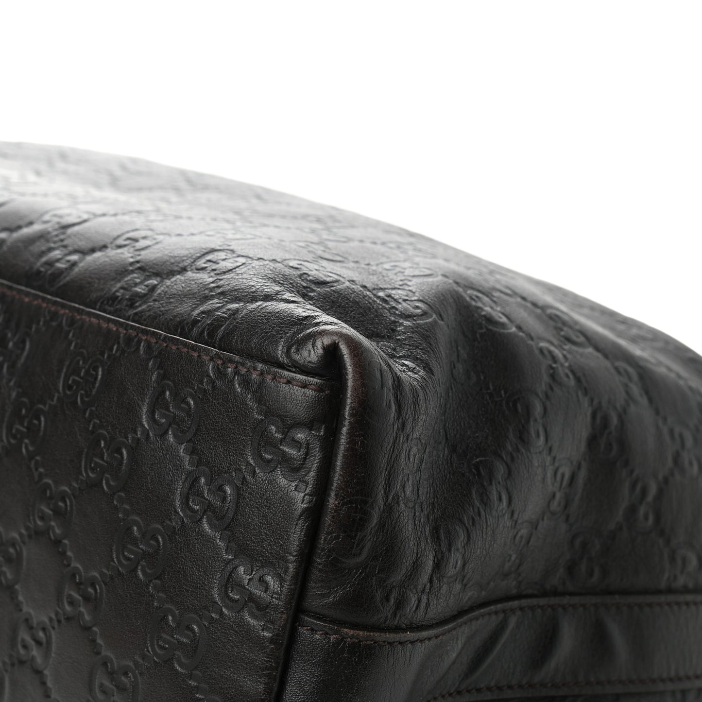 Guccissima Large Hobo Dark Brown