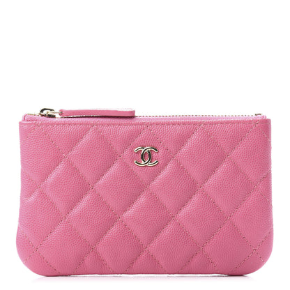 Chanel Caviar Quilted Small Cosmetic Case Pink 1 of 8