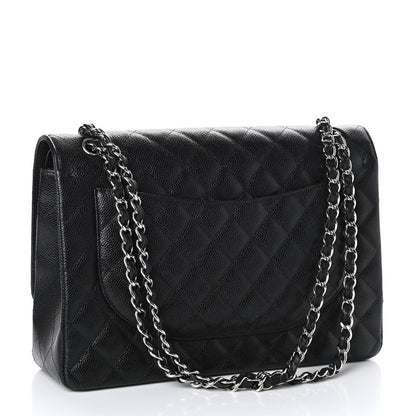 Chanel Caviar Quilted Maxi Double Flap Black 3 of 10