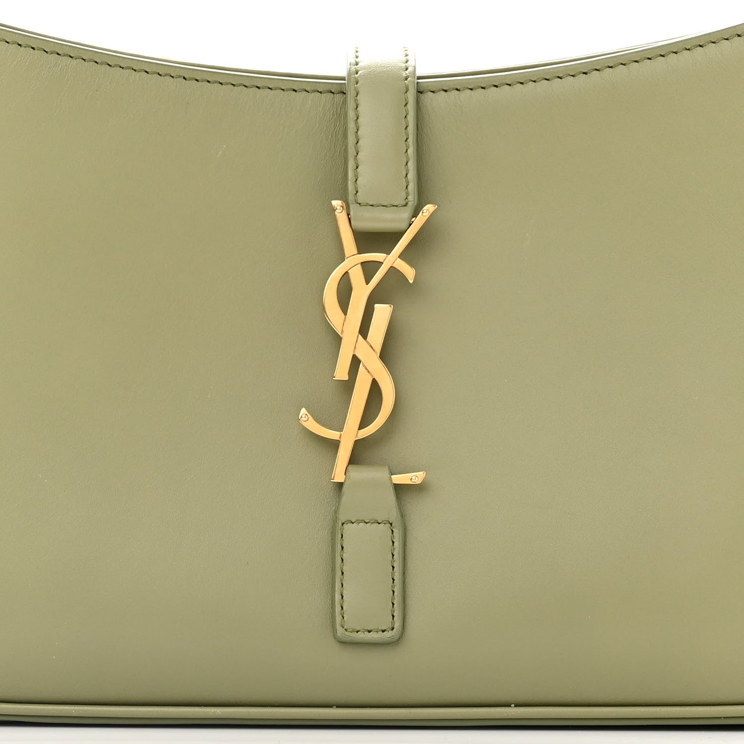Saint Laurent Smooth Calfskin Le 5 A 7 Hobo Pistache 8 of 14
