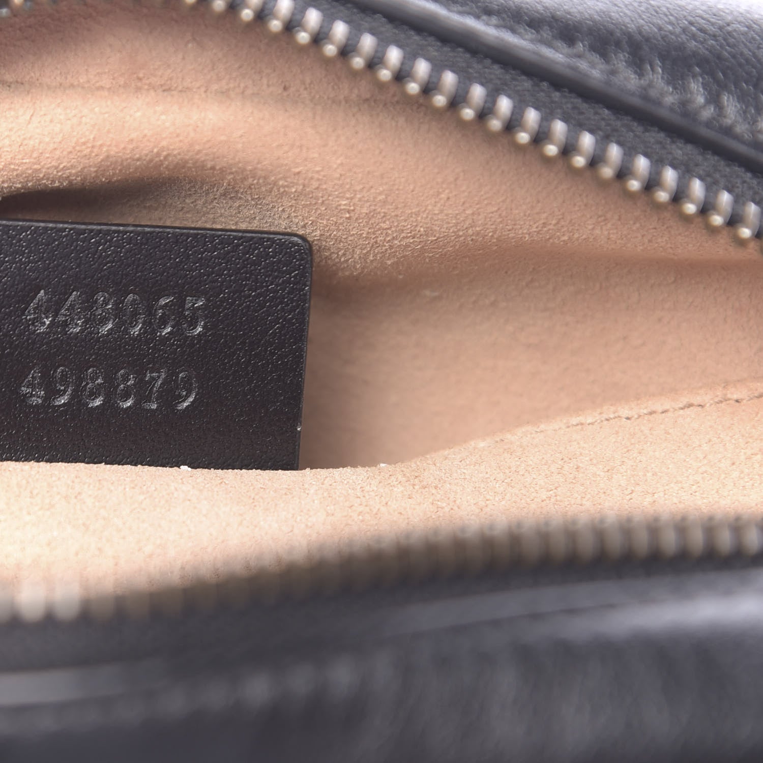 Gucci Calfskin Matelasse Mini GG Marmont Chain Shoulder Bag Black 7 of 12