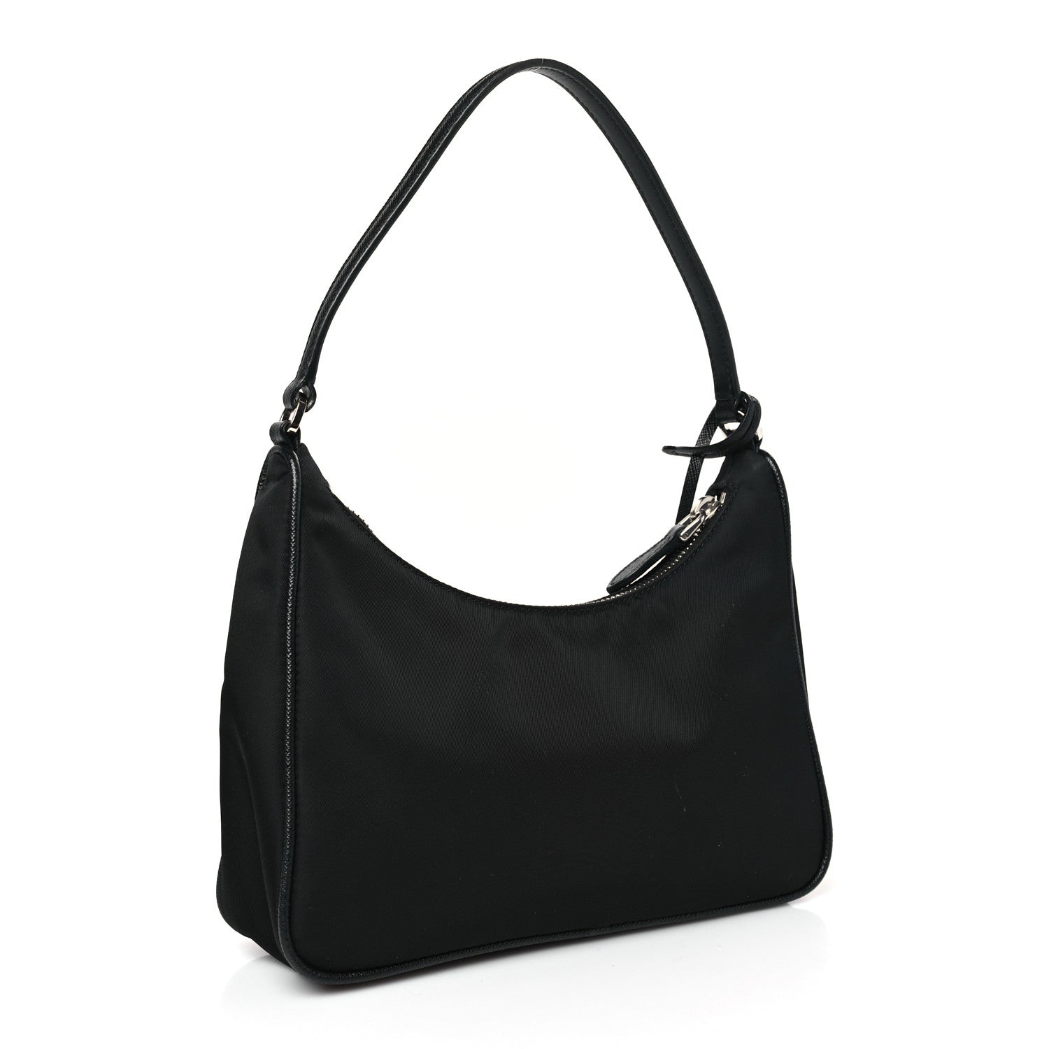 Prada Tessuto Nylon Saffiano Mini Re-Edition 2005 Bag Black 3 of 8